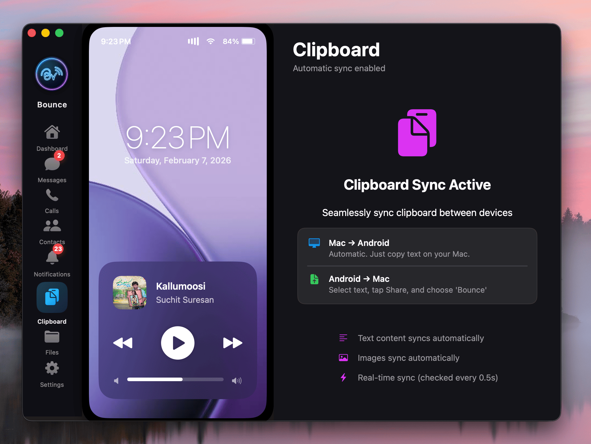 Universal clipboard sync between Android and Mac